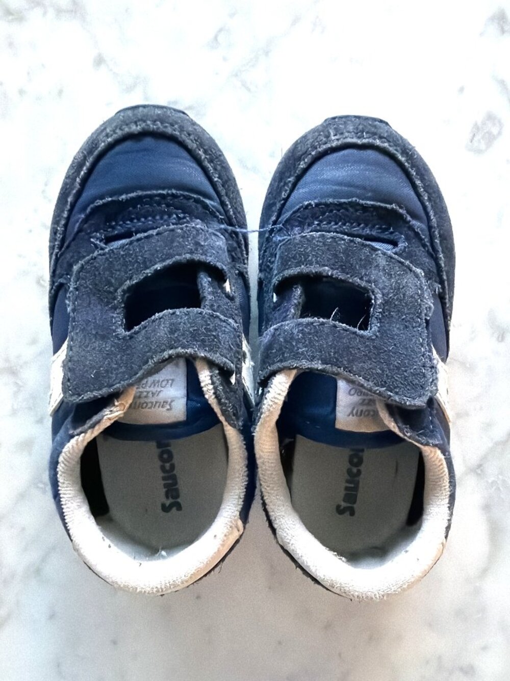 Saucony Baby Shoes Navy Blue White Trim Size 7M